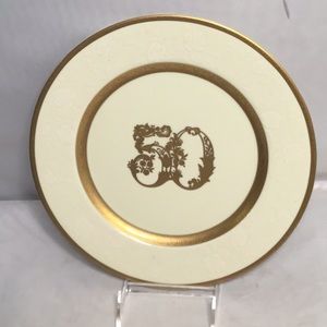 MIKASA GOLDEN 50 ANNIVERSARY PLATE